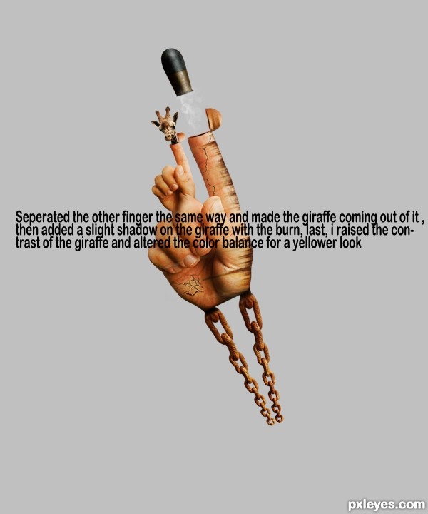 Creation of The Chained Hand: Step 4